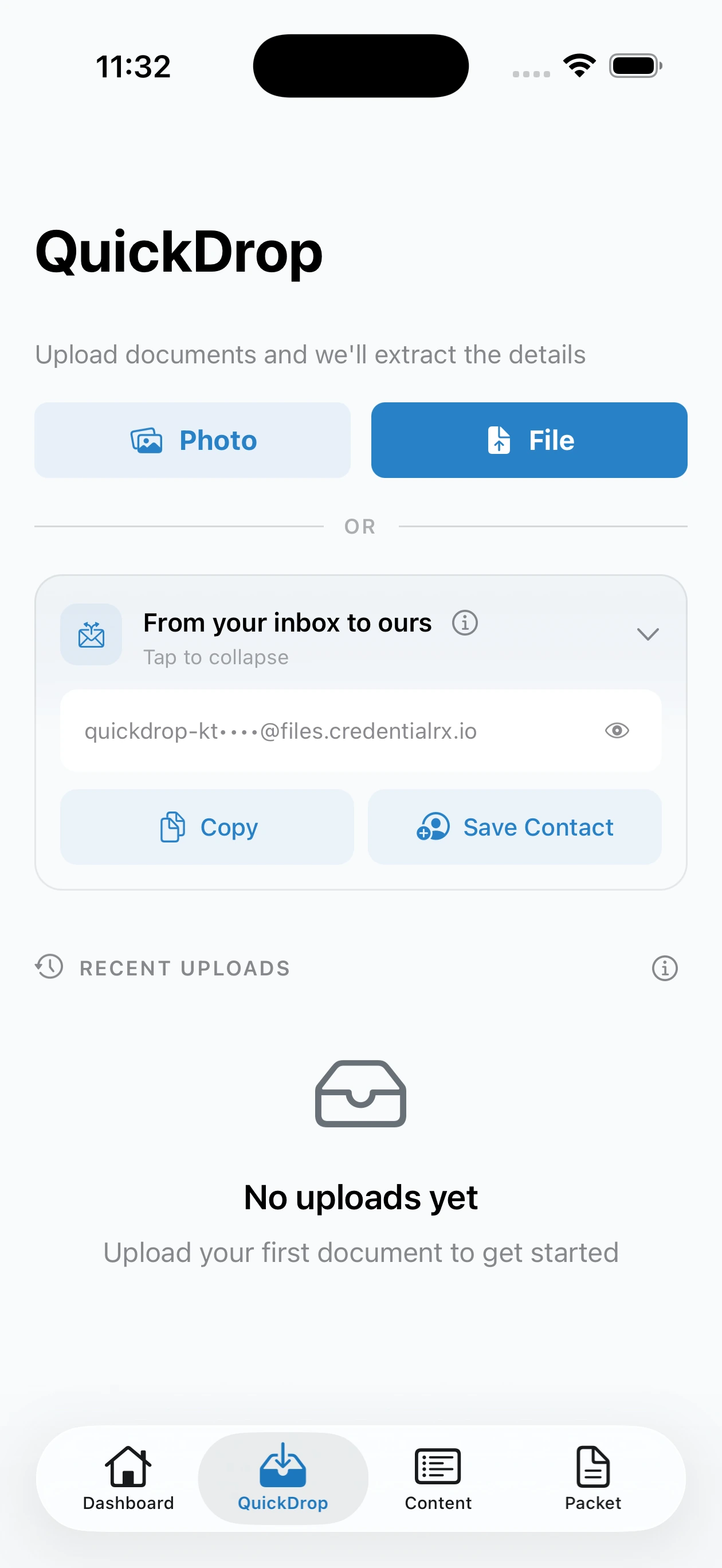 CredentialRx app screenshot